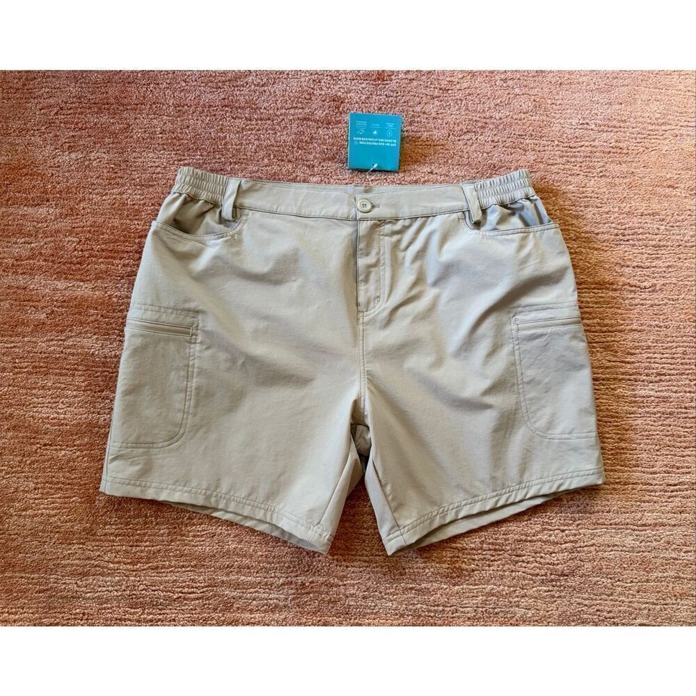 Willit Women’s UPF 50+ Outdoor Shorts Beige Size 2XL